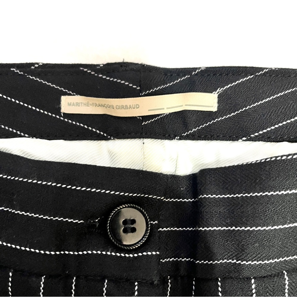 Marithé + François Girbaud black pinstripe trouser - Picture 3 of 9